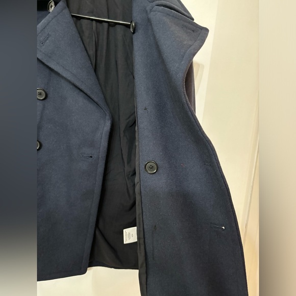 Vince Designer Kids Heavy Wool Double Breasted Coat Size Medium - Picture 6 of 15